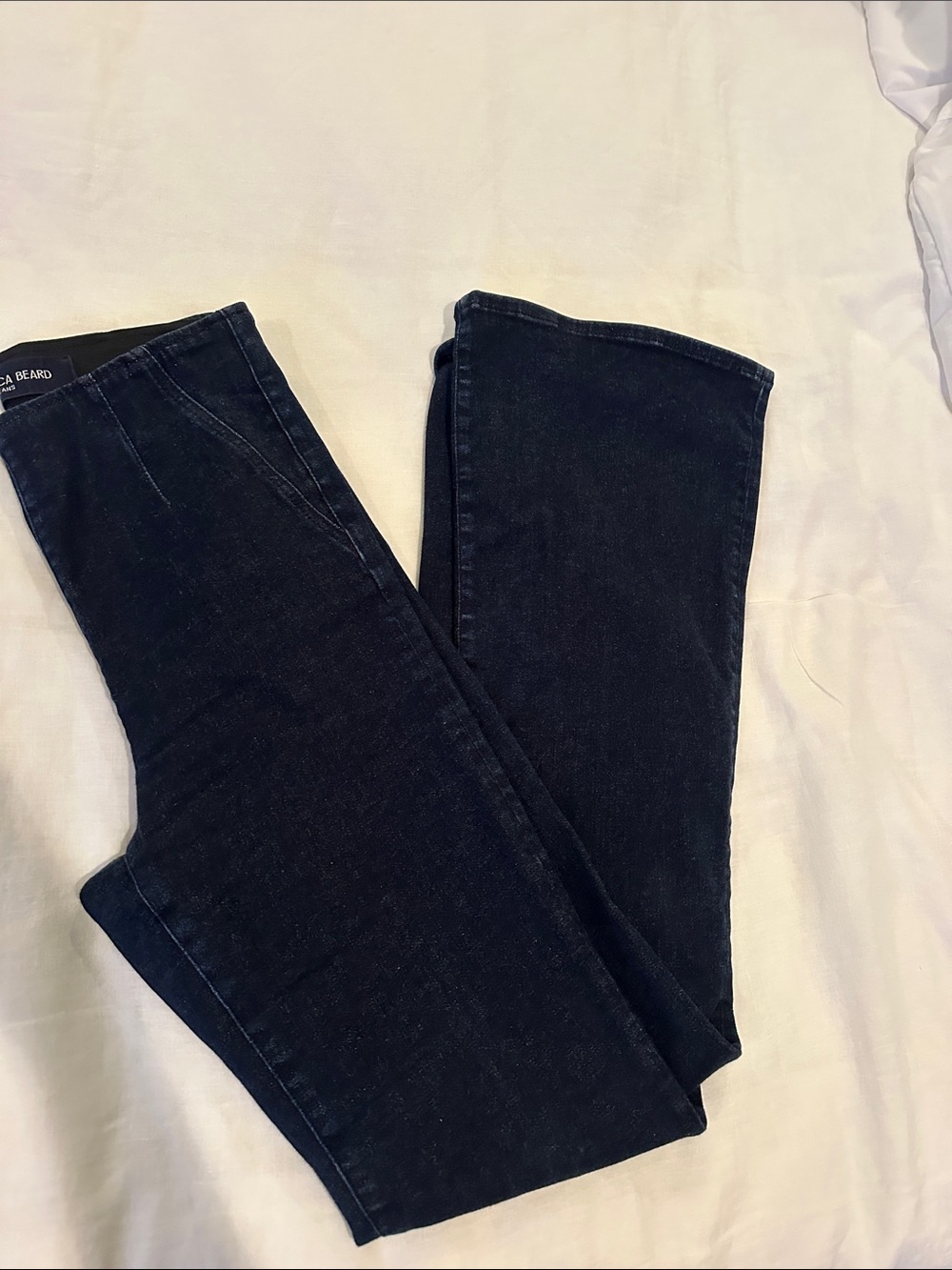 Veronica Beard Navy Flare Jeans